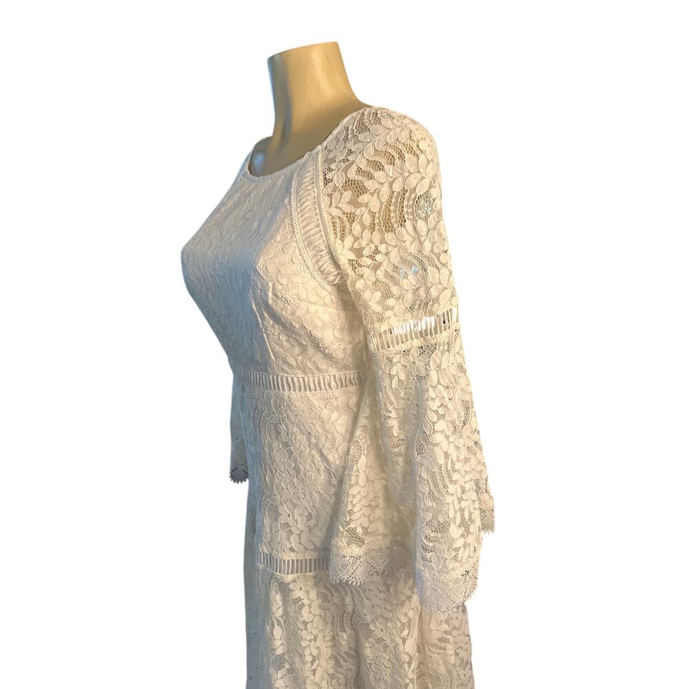 Women S 4 Eshakti Wayward Fancies White Lace Wedding Bridal Gown Dress View 3